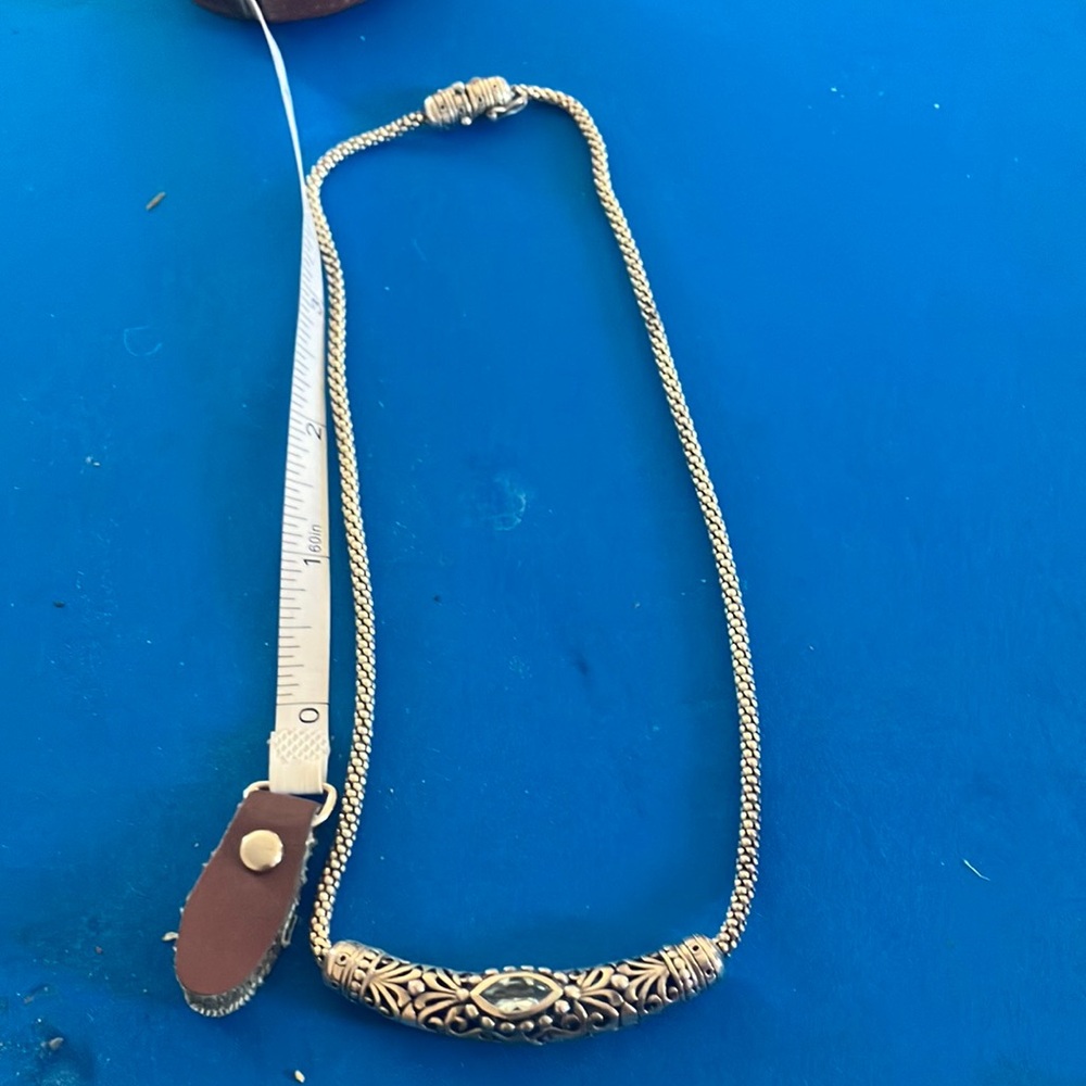 Gold Filigree Bar Necklace - Elegant Women’s Necklace